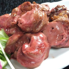 Liver roasted rare grilled yuzu pepper