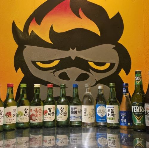 韓国焼酎とマッコリを堪能