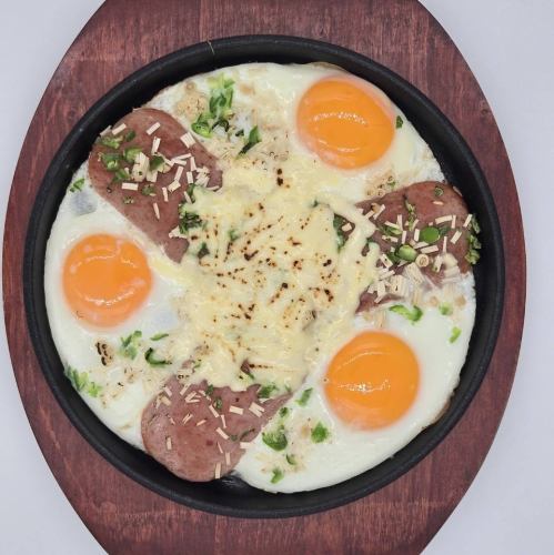 スパムチーズ鉄板焼き