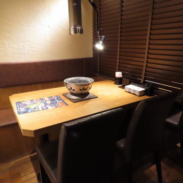 デートや女子同士の焼肉にお薦め♪美味しいお肉を食べながら、ついつい寛いじゃう☆