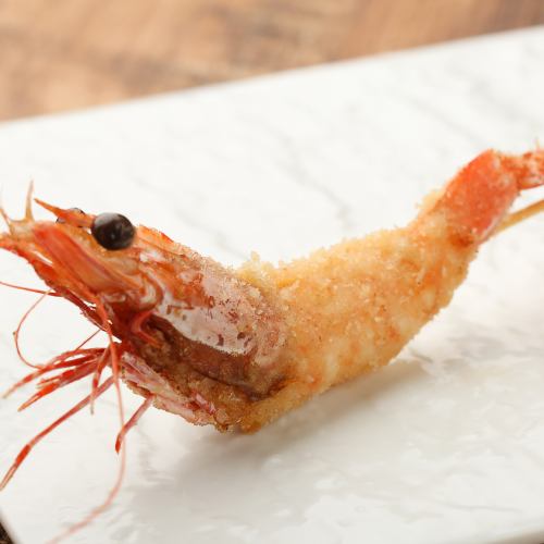 [Pride of fried shrimp skewers] 200 yen (220 yen including tax)