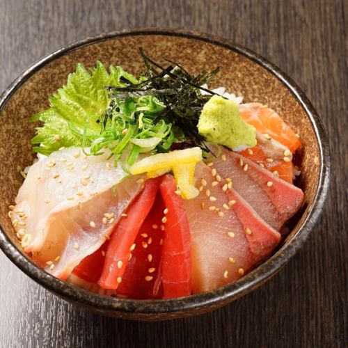 Colorful seafood bowl ~ with yuzu wasabi ~