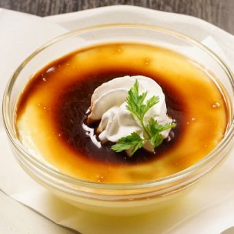 ◎ Homemade pudding with yuzu scented caramel sauce
