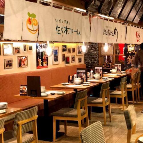 8名様まで可能な完全個室。半個室もあり8名様までご利用可能！人気のお席のため、ご予約はお早めに。(5名様以上で利用可能)