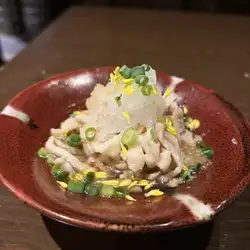 道産昆布ポン酢の鶏皮ポン酢