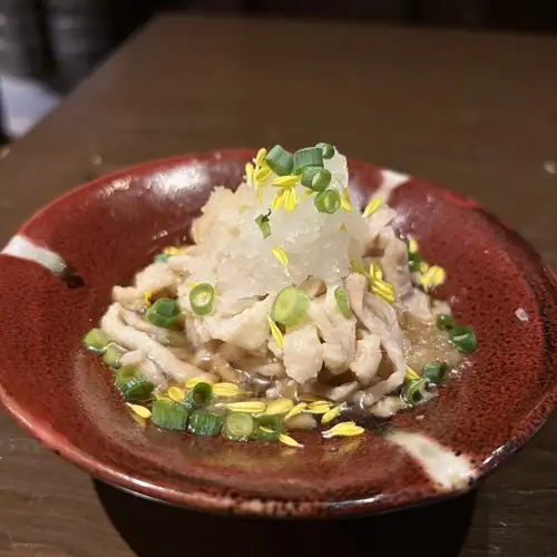 道産昆布ポン酢の鶏皮ポン酢