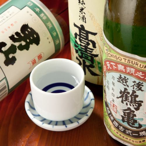 A variety of Japanese sake to suit your dish ★