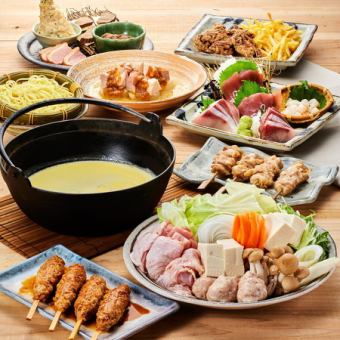 ◆Year-end party plan◆ 『Premium all-you-can-eat including Dassai』 【Specialty! Rich Mizutaki Course】 6,500 yen with coupon