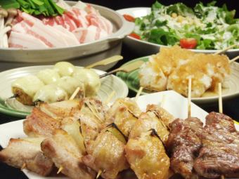 Toriyama course with all-you-can-drink draft beer (with skewered main or hot pot) 4000 yen → 3480 yen