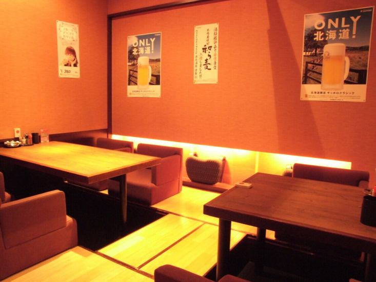 女性も嬉しい掘りごたつ式の個室席♪人気の為ご予約はお早めに！