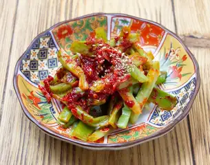 自家製ネギキムチ