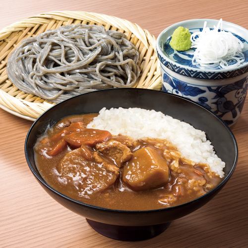 Sesame soba and curry bowl set (cold soba)