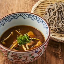 炙り煮豚のカレーつけ汁そば