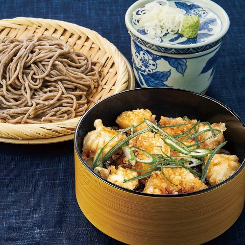 大粒貝柱と小海老のばら天丼セット