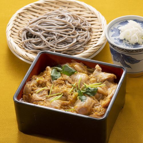 ごまそばと森林どりの親子重のセット