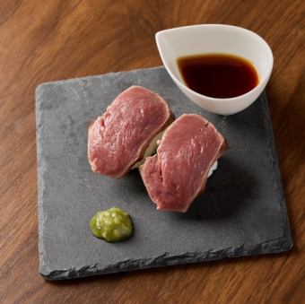 牛ハツの握り (2貫)