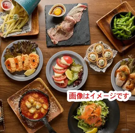 【晚上9點後供應】2小時暢飲套餐，含生啤酒！ 6道菜僅需2,480日圓（含稅）
