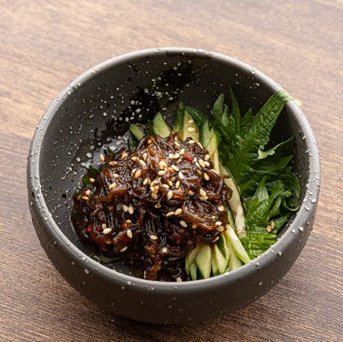 Okinawa-produced mozuku kimchi