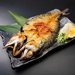 さばの開きの塩焼き