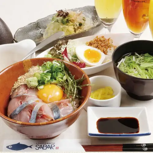 胡麻さば丼夜定食