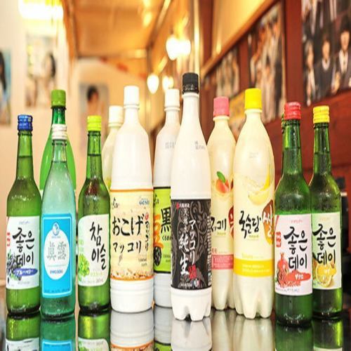 マッコリや韓国産の焼酎を