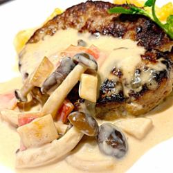 【套餐】漢堡牛排拼盤 - 蘑菇奶油牛肝菌口味