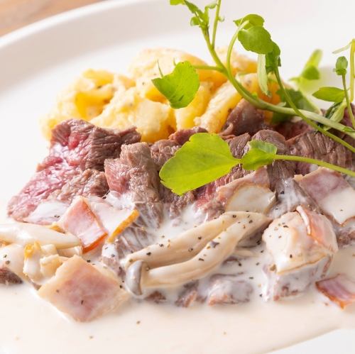 【套餐】牛腩排佐牛肝菌奶油醬