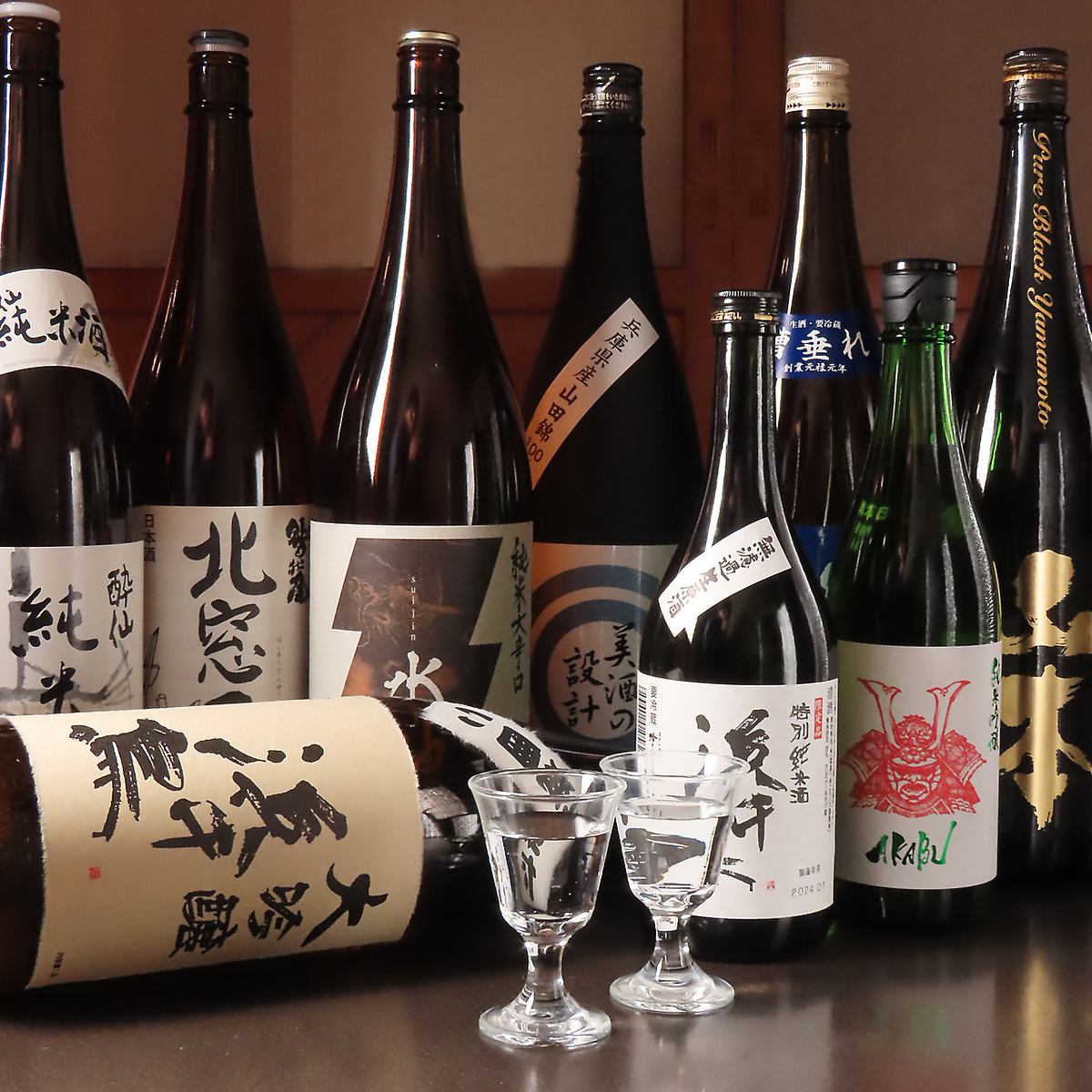 三陸産の食材に合うお酒を豊富にご用意してます！