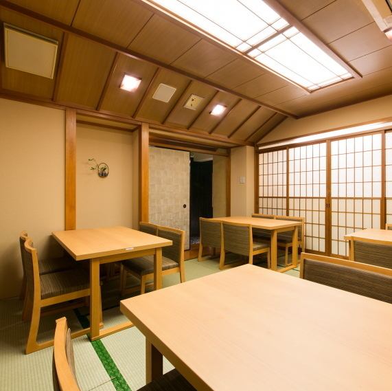 大人数OKの「完全個室」は純和風で静かなゆったり空間
