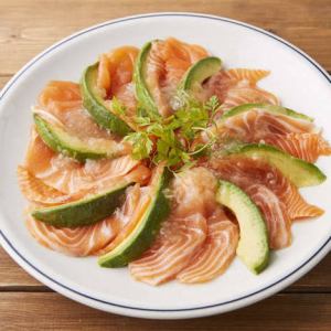 Avocado and Salmon Carpaccio