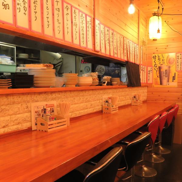 [Counter seats] There are 6 counter seats in total.One person is also very welcome ♪