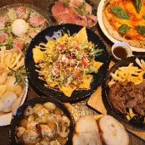【120分飲み放題付】石窯ピッツァ・鶏もも肉のハーブ塩焼きなど堪能コース5,000円(税込)