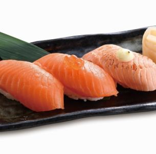 [Salmon] 3 types of salmon nigiri