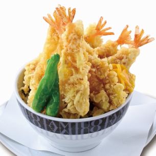 Large serving of shrimp tempura bowl (6 pieces)