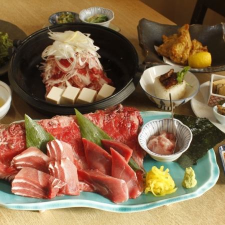 [Matsuri ~Matsuri~] Beef, tuna, and eel Hansuke plan 120 minutes with all-you-can-drink included 5,500 yen