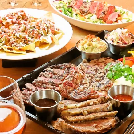 【クラフトビール3種付き◎】120分プレミアム飲み放題付 オールビーフスペシャルコース
