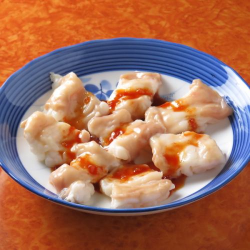 自慢の牛ホルモン焼