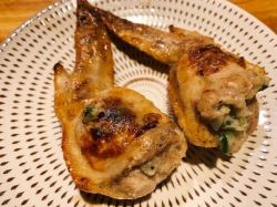 1) Chicken wing gyoza (1 piece)
