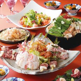 [Special yakitori and offal hot pot course (8 dishes in total) 3,800 yen included] [120 minutes with drinking 5,800 yen included / 90 minutes with drinking 5,400 yen included]