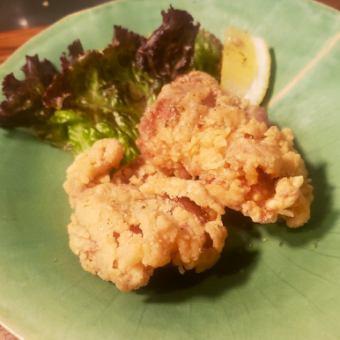 Tatsuta fried domestic chicken with garlic soy sauce flavor