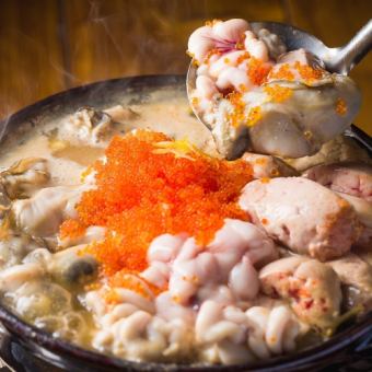 10～4月限定★選べる鍋「霜月コース」旬の味覚！痛風鍋や鮪ステーキ《2,5Ｈ飲み放題付+全9品》