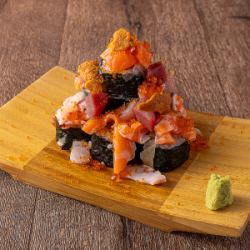 海膽和鮭魚籽壽司