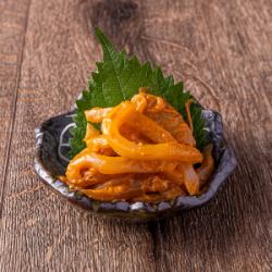 甲イカウニカニ味噌和え