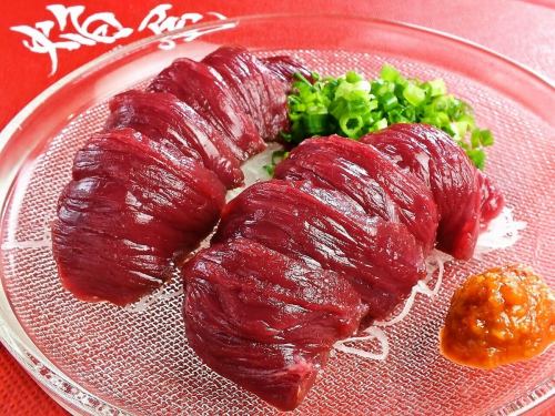 Horsemeat sashimi from Aizu