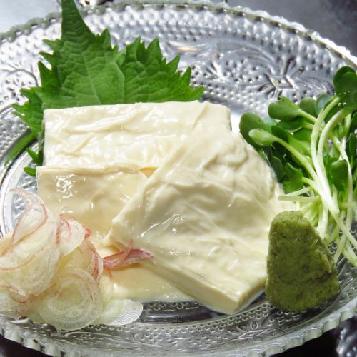 Raw yuba sashimi