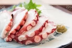 Octopus sashimi