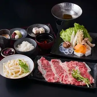 저녁 식사 [스키야키 · 샤브샤브 선택 가능] 간편한 코스 : 아야