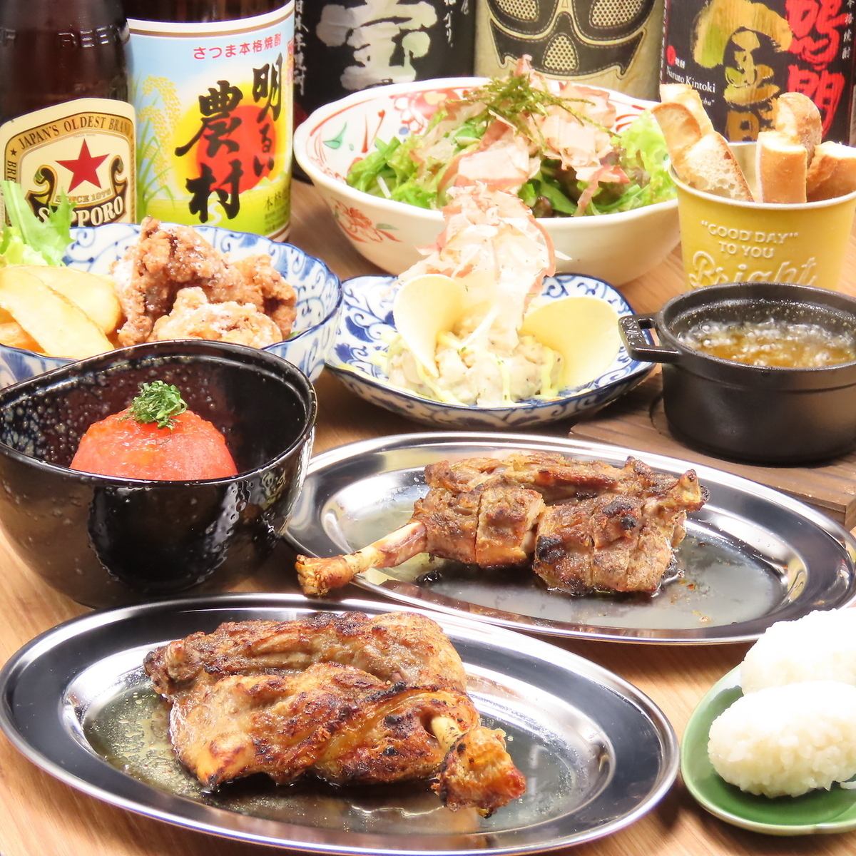 この季節に大人気テラス完備◆単品２H飲放999円/コース3500円～