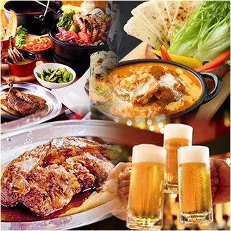 人気テラス席あり◆２H飲み放999～/2H飲放付コース《9品》3800円