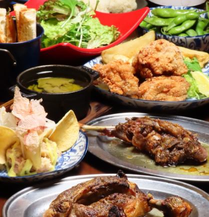 【庆功宴套餐】含生啤1小时无限畅饮（4道菜）人气菜品有带骨炸鸡